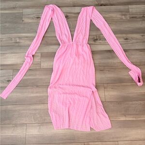 Reverse Pink Textured Dress